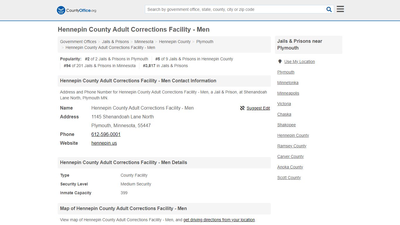 Hennepin County Adult Corrections Facility - Men